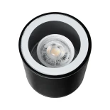 kelvo® MARETTI KLV-101-0055 Φωτιστικό Downlight Σποτ για Λάμπα MR16 με Ντουί GU10 AC 220-240V Αδιάβροχο IP65 - Μαύρο Ματ - Μ9 x Π9 x Υ9cm