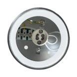 kelvo® MARETTI KLV-101-0057 Φωτιστικό Downlight Σποτ για Λάμπα MR16 με Ντουί GU10 AC 220-240V Αδιάβροχο IP65 - Νίκελ Χρώμιο - Μ9 x Π9 x Υ9cm