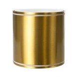 kelvo® MARETTI KLV-101-0058 Φωτιστικό Downlight Σποτ για Λάμπα MR16 με Ντουί GU10 AC 220-240V Αδιάβροχο IP65 - Χρυσό Πλατίνα - Μ9 x Π9 x Υ9cm