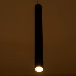 kelvo® CANAL KLV-101-0071 Κρεμαστό Φωτιστικό Οροφής LED 7W 700lm 36° AC 220-240V IP20 Θερμό Λευκό 2700K - Bridgelux COB Chip & TÜV SÜD Driver - Μαύρο Ματ - Μ4 x Π4 x Υ40cm - 5 Χρόνια Εγγύηση