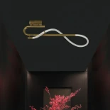 kelvo® GLOW KLV-101-0148 Φωτιστικό Οροφής LED 18W 1800lm 360° AC 220-240V IP20 Ρυθμιζόμενο Λευκό CCT με On/Off 2700K/4500K/6000K - Lumileds SMD Chip - Χρυσό Πλατίνα - Μ65 x Π30 x Υ30cm - 3 Χρόνια Εγγύηση