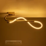 kelvo® GLOW KLV-101-0148 Φωτιστικό Οροφής LED 18W 1800lm 360° AC 220-240V IP20 Ρυθμιζόμενο Λευκό CCT με On/Off 2700K/4500K/6000K - Lumileds SMD Chip - Χρυσό Πλατίνα - Μ65 x Π30 x Υ30cm - 3 Χρόνια Εγγύηση