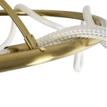 kelvo® GLOW KLV-101-0150 Φωτιστικό Οροφής LED 65W 6500lm 360° AC 220-240V IP20 Ρυθμιζόμενο Λευκό CCT με Χειριστήριο από 2700K έως 6000K Dimmable - Lumileds SMD Chip - Χρυσό Πλατίνα - Μ100 x Π100 x Υ30cm - 3 Χρόνια Εγγύηση