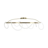 kelvo® GLOW KLV-101-0151 Φωτιστικό Οροφής LED 89W 8900lm 360° AC 220-240V IP20 Ρυθμιζόμενο Λευκό CCT με Χειριστήριο από 2700K έως 6000K Dimmable - Lumileds SMD Chip - Χρυσό Πλατίνα - Μ150 x Π150 x Υ30cm - 3 Χρόνια Εγγύηση