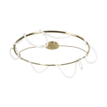 kelvo® GLOW KLV-101-0151 Φωτιστικό Οροφής LED 89W 8900lm 360° AC 220-240V IP20 Ρυθμιζόμενο Λευκό CCT με Χειριστήριο από 2700K έως 6000K Dimmable - Lumileds SMD Chip - Χρυσό Πλατίνα - Μ150 x Π150 x Υ30cm - 3 Χρόνια Εγγύηση