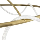 kelvo® GLOW KLV-101-0151 Φωτιστικό Οροφής LED 89W 8900lm 360° AC 220-240V IP20 Ρυθμιζόμενο Λευκό CCT με Χειριστήριο από 2700K έως 6000K Dimmable - Lumileds SMD Chip - Χρυσό Πλατίνα - Μ150 x Π150 x Υ30cm - 3 Χρόνια Εγγύηση