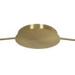 kelvo® GLOW KLV-101-0151 Φωτιστικό Οροφής LED 89W 8900lm 360° AC 220-240V IP20 Ρυθμιζόμενο Λευκό CCT με Χειριστήριο από 2700K έως 6000K Dimmable - Lumileds SMD Chip - Χρυσό Πλατίνα - Μ150 x Π150 x Υ30cm - 3 Χρόνια Εγγύηση