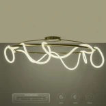 kelvo® GLOW KLV-101-0151 Φωτιστικό Οροφής LED 89W 8900lm 360° AC 220-240V IP20 Ρυθμιζόμενο Λευκό CCT με Χειριστήριο από 2700K έως 6000K Dimmable - Lumileds SMD Chip - Χρυσό Πλατίνα - Μ150 x Π150 x Υ30cm - 3 Χρόνια Εγγύηση