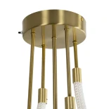 kelvo® GLOW KLV-101-0152 Φωτιστικό Οροφής LED 40W 4000lm 360° AC 220-240V IP20 Ρυθμιζόμενο Λευκό CCT με Χειριστήριο από 2700K έως 6000K Dimmable - Lumileds SMD Chip - Χρυσό Πλατίνα - Μ50 x Π50 x Υ70cm - 3 Χρόνια Εγγύηση