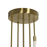 kelvo® GLOW KLV-101-0154 Φωτιστικό Οροφής LED 85W 8500lm 360° AC 220-240V IP20 Ρυθμιζόμενο Λευκό CCT με Χειριστήριο από 2700K έως 6000K Dimmable - Lumileds SMD Chip - Χρυσό Πλατίνα - Μ100 x Π100 x Υ140cm - 3 Χρόνια Εγγύηση