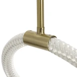 kelvo® GLOW KLV-101-0156 Κρεμαστό Φωτιστικό Οροφής LED 34W 3400lm 360° AC 220-240V IP20 Ρυθμιζόμενο Λευκό CCT με Χειριστήριο από 2700K έως 6000K Dimmable - Lumileds SMD Chip - Χρυσό Πλατίνα - Μ20 x Π35 x Υ120cm - 3 Χρόνια Εγγύηση