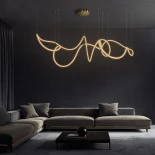 kelvo® GLOW KLV-101-0158 Κρεμαστό Φωτιστικό Οροφής LED 105W 10500lm 360° AC 220-240V IP20 Ρυθμιζόμενο Λευκό CCT με Χειριστήριο από 2700K έως 6000K Dimmable - Lumileds SMD Chip - Χρυσό Πλατίνα - Μ180 x Π180 x Υ110cm - 3 Χρόνια Εγγύηση