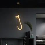 kelvo® GLOW KLV-101-0159 Κρεμαστό Φωτιστικό Οροφής LED 24W 2400lm 360° AC 220-240V IP20 Ρυθμιζόμενο Λευκό CCT με On/Off 2700K/4500K/6000K - Lumileds SMD Chip - Χρυσό Πλατίνα - Μ24 x Π10 x Υ62cm - 3 Χρόνια Εγγύηση