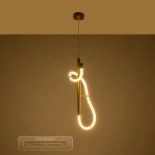 kelvo® GLOW KLV-101-0159 Κρεμαστό Φωτιστικό Οροφής LED 24W 2400lm 360° AC 220-240V IP20 Ρυθμιζόμενο Λευκό CCT με On/Off 2700K/4500K/6000K - Lumileds SMD Chip - Χρυσό Πλατίνα - Μ24 x Π10 x Υ62cm - 3 Χρόνια Εγγύηση