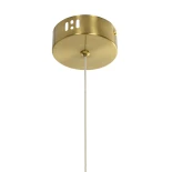 kelvo® GLOW KLV-101-0160 Κρεμαστό Φωτιστικό Οροφής LED 24W 2400lm 360° AC 220-240V IP20 Ρυθμιζόμενο Λευκό CCT με On/Off 2700K/4500K/6000K - Lumileds SMD Chip - Χρυσό Πλατίνα - Μ30 x Π17 x Υ66cm - 3 Χρόνια Εγγύηση