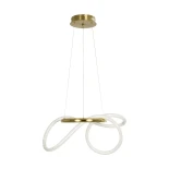 kelvo® GLOW KLV-101-0161 Κρεμαστό Φωτιστικό Οροφής LED 30W 3000lm 360° AC 220-240V IP20 Ρυθμιζόμενο Λευκό CCT με Χειριστήριο από 2700K έως 6000K Dimmable - Lumileds SMD Chip - Χρυσό Πλατίνα - Μ40 x Π40 x Υ30cm - 3 Χρόνια Εγγύηση