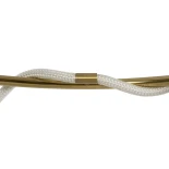 kelvo® GLOW KLV-101-0165 Κρεμαστό Φωτιστικό Οροφής LED 100W 10000lm 360° AC 220-240V IP20 Ρυθμιζόμενο Λευκό CCT με Χειριστήριο από 2700K έως 6000K Dimmable - Lumileds SMD Chip - Χρυσό Πλατίνα - Μ150 x Π150 x Υ100cm - 3 Χρόνια Εγγύηση