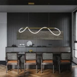 kelvo® GLOW KLV-101-0166 Κρεμαστό Φωτιστικό Οροφής LED 34W 3400lm 360° AC 220-240V IP20 Ρυθμιζόμενο Λευκό CCT με Χειριστήριο από 2700K έως 6000K Dimmable - Lumileds SMD Chip - Χρυσό Πλατίνα - Μ140 x Π40 x Υ30cm - 3 Χρόνια Εγγύηση