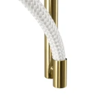 kelvo® GLOW KLV-101-0168 Φωτιστικό Τοίχου / Απλίκα LED 24W 2400lm 360° AC 220-240V IP20 Ρυθμιζόμενο Λευκό CCT με On/Off 2700K/4500K/6000K - Lumileds SMD Chip - Χρυσό Πλατίνα - Μ30 x Π15 x Υ70cm - 3 Χρόνια Εγγύηση