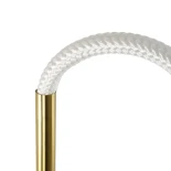 kelvo® GLOW KLV-101-0168 Φωτιστικό Τοίχου / Απλίκα LED 24W 2400lm 360° AC 220-240V IP20 Ρυθμιζόμενο Λευκό CCT με On/Off 2700K/4500K/6000K - Lumileds SMD Chip - Χρυσό Πλατίνα - Μ30 x Π15 x Υ70cm - 3 Χρόνια Εγγύηση