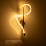 kelvo® GLOW KLV-101-0168 Φωτιστικό Τοίχου / Απλίκα LED 24W 2400lm 360° AC 220-240V IP20 Ρυθμιζόμενο Λευκό CCT με On/Off 2700K/4500K/6000K - Lumileds SMD Chip - Χρυσό Πλατίνα - Μ30 x Π15 x Υ70cm - 3 Χρόνια Εγγύηση