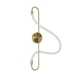 kelvo® GLOW KLV-101-0169 Φωτιστικό Τοίχου / Απλίκα LED 18W 1800lm 360° AC 220-240V IP20 Ρυθμιζόμενο Λευκό CCT με On/Off 2700K/4500K/6000K - Lumileds SMD Chip - Χρυσό Πλατίνα - Μ30 x Π15 x Υ70cm - 3 Χρόνια Εγγύηση