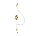 kelvo® GLOW KLV-101-0169 Φωτιστικό Τοίχου / Απλίκα LED 18W 1800lm 360° AC 220-240V IP20 Ρυθμιζόμενο Λευκό CCT με On/Off 2700K/4500K/6000K - Lumileds SMD Chip - Χρυσό Πλατίνα - Μ30 x Π15 x Υ70cm - 3 Χρόνια Εγγύηση