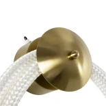 kelvo® GLOW KLV-101-0170 Φωτιστικό Τοίχου / Απλίκα LED 45W 4500lm 360° AC 220-240V IP20 Ρυθμιζόμενο Λευκό CCT με Χειριστήριο από 2700K έως 6000K Dimmable - Lumileds SMD Chip - Χρυσό Πλατίνα - Μ30 x Π15 x Υ110cm - 3 Χρόνια Εγγύηση