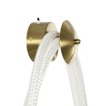 kelvo® GLOW KLV-101-0170 Φωτιστικό Τοίχου / Απλίκα LED 45W 4500lm 360° AC 220-240V IP20 Ρυθμιζόμενο Λευκό CCT με Χειριστήριο από 2700K έως 6000K Dimmable - Lumileds SMD Chip - Χρυσό Πλατίνα - Μ30 x Π15 x Υ110cm - 3 Χρόνια Εγγύηση