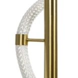 kelvo® GLOW KLV-101-0172 Επιτραπέζιο Φωτιστικό Πορτατίφ LED 18W 1800lm 360° AC 220-240V IP20 Ρυθμιζόμενο Λευκό CCT με Αφή 2700K/4500K/6000K Dimmable - Lumileds SMD Chip - Χρυσό Πλατίνα - Μ30 x Π30 x Υ60cm - 3 Χρόνια Εγγύηση