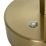 kelvo® GLOW KLV-101-0172 Επιτραπέζιο Φωτιστικό Πορτατίφ LED 18W 1800lm 360° AC 220-240V IP20 Ρυθμιζόμενο Λευκό CCT με Αφή 2700K/4500K/6000K Dimmable - Lumileds SMD Chip - Χρυσό Πλατίνα - Μ30 x Π30 x Υ60cm - 3 Χρόνια Εγγύηση