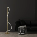 kelvo® GLOW KLV-101-0173 Επιδαπέδιο Φωτιστικό LED 30W 3000lm 360° AC 220-240V IP20 Ρυθμιζόμενο Λευκό CCT με Αφή 2700K/4500K/6000K Dimmable - Lumileds SMD Chip - Χρυσό Πλατίνα - Μ45 x Π45 x Υ160cm - 3 Χρόνια Εγγύηση