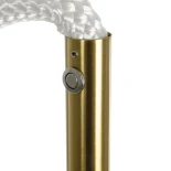 kelvo® GLOW KLV-101-0173 Επιδαπέδιο Φωτιστικό LED 30W 3000lm 360° AC 220-240V IP20 Ρυθμιζόμενο Λευκό CCT με Αφή 2700K/4500K/6000K Dimmable - Lumileds SMD Chip - Χρυσό Πλατίνα - Μ45 x Π45 x Υ160cm - 3 Χρόνια Εγγύηση