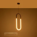 kelvo® GLOW KLV-101-0176 Κρεμαστό Φωτιστικό Οροφής LED 18W 1800lm 360° AC 220-240V IP20 Ρυθμιζόμενο Λευκό CCT με On/Off 2700K/4500K/6000K - Lumileds SMD Chip - Χρυσό Πλατίνα - Μ20 x Π2.5 x Υ60cm - 3 Χρόνια Εγγύηση