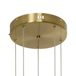 kelvo® LEXAGON KLV-101-0180 Κρεμαστό Φωτιστικό Οροφής LED 120W 12000lm 200° AC 220-240V IP20 Ρυθμιζόμενο Λευκό CCT με Χειριστήριο από 2700K έως 6000K Dimmable - Lumileds SMD Chip - Χρυσό Πλατίνα - Μ110 x Π90 x Υ110cm - 3 Χρόνια Εγγύηση