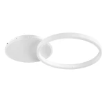 kelvo® VENOM KLV-101-0182 Φωτιστικό Οροφής LED 45W 4500lm 360° AC 220-240V IP20 Ρυθμιζόμενο Λευκό CCT με Χειριστήριο από 2700K έως 6000K Dimmable - Lumileds SMD Chip - Λευκό Ματ - Μ60 x Π40 x Υ7.5cm - 3 Χρόνια Εγγύηση