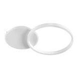 kelvo® VENOM KLV-101-0182 Φωτιστικό Οροφής LED 45W 4500lm 360° AC 220-240V IP20 Ρυθμιζόμενο Λευκό CCT με Χειριστήριο από 2700K έως 6000K Dimmable - Lumileds SMD Chip - Λευκό Ματ - Μ60 x Π40 x Υ7.5cm - 3 Χρόνια Εγγύηση