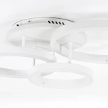 kelvo® VENOM KLV-101-0185 Φωτιστικό Οροφής LED 100W 10000lm 360° AC 220-240V IP20 Ρυθμιζόμενο Λευκό CCT με Χειριστήριο από 2700K έως 6000K Dimmable - Lumileds SMD Chip - Λευκό Ματ - Μ70 x Π40 x Υ16cm - 3 Χρόνια Εγγύηση