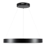 kelvo® VENOM KLV-101-0187 Κρεμαστό Φωτιστικό Οροφής LED 45W 4500lm 120° AC 220-240V IP20 Ρυθμιζόμενο Λευκό CCT με Χειριστήριο από 2700K έως 6000K Dimmable - Lumileds SMD Chip - Μαύρο Ματ - Μ60 x Π60 x Υ6.5cm - 3 Χρόνια Εγγύηση