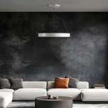 kelvo® VENOM KLV-101-0188 Κρεμαστό Φωτιστικό Οροφής LED 45W 4500lm 120° AC 220-240V IP20 Ρυθμιζόμενο Λευκό CCT με Χειριστήριο από 2700K έως 6000K Dimmable - Lumileds SMD Chip - Λευκό Ματ - Μ60 x Π60 x Υ6.5cm - 3 Χρόνια Εγγύηση