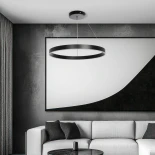 kelvo® VENOM KLV-101-0190 Κρεμαστό Φωτιστικό Οροφής LED 67W 6700lm 120° AC 220-240V IP20 Ρυθμιζόμενο Λευκό CCT με Χειριστήριο από 2700K έως 6000K Dimmable - Lumileds SMD Chip - Μαύρο Ματ - Μ80 x Π80 x Υ6.5cm - 3 Χρόνια Εγγύηση