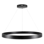 kelvo® VENOM KLV-101-0190 Κρεμαστό Φωτιστικό Οροφής LED 67W 6700lm 120° AC 220-240V IP20 Ρυθμιζόμενο Λευκό CCT με Χειριστήριο από 2700K έως 6000K Dimmable - Lumileds SMD Chip - Μαύρο Ματ - Μ80 x Π80 x Υ6.5cm - 3 Χρόνια Εγγύηση