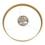 kelvo® VENOM KLV-101-0192 Κρεμαστό Φωτιστικό Οροφής LED 67W 6700lm 120° AC 220-240V IP20 Ρυθμιζόμενο Λευκό CCT με Χειριστήριο από 2700K έως 6000K Dimmable - Lumileds SMD Chip - Χρυσό Πλατίνα - Μ80 x Π80 x Υ6.5cm - 3 Χρόνια Εγγύηση