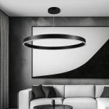 kelvo® VENOM KLV-101-0193 Κρεμαστό Φωτιστικό Οροφής LED 75W 7500lm 120° AC 220-240V IP20 Ρυθμιζόμενο Λευκό CCT με Χειριστήριο από 2700K έως 6000K Dimmable - Lumileds SMD Chip - Μαύρο Ματ - Μ100 x Π100 x Υ6.5cm - 3 Χρόνια Εγγύηση