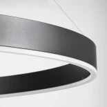 kelvo® VENOM KLV-101-0193 Κρεμαστό Φωτιστικό Οροφής LED 75W 7500lm 120° AC 220-240V IP20 Ρυθμιζόμενο Λευκό CCT με Χειριστήριο από 2700K έως 6000K Dimmable - Lumileds SMD Chip - Μαύρο Ματ - Μ100 x Π100 x Υ6.5cm - 3 Χρόνια Εγγύηση