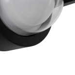 kelvo® NEXA KLV-101-0252 Φωτιστικό Τοίχου / Απλίκα LED 6W 600lm 180° AC 220-240V Αδιάβροχο IP65 Θερμό Λευκό 2700K - Sanan SMD Chip & TÜV SÜD Driver - Μαύρο Ματ - Μ11 x Π9 x Υ11cm - 5 Χρόνια Εγγύηση