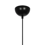 GLOBOSTAR® CORTE 206-0028 Μοντέρνο Κρεμαστό Φωτιστικό Οροφής με Ντουί 1 x E27 AC 220-240V IP20 - Μαύρο Φιμέ - Μ25 x Π25 x Υ30cm