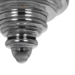 GLOBOSTAR® CORTE 206-0028 Μοντέρνο Κρεμαστό Φωτιστικό Οροφής με Ντουί 1 x E27 AC 220-240V IP20 - Μαύρο Φιμέ - Μ25 x Π25 x Υ30cm