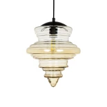 GLOBOSTAR® CORTE 206-0029 Μοντέρνο Κρεμαστό Φωτιστικό Οροφής με Ντουί 1 x E27 AC 220-240V IP20 - Mελί - Μ25 x Π25 x Υ30cm