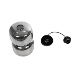 GLOBOSTAR® PIAGE 206-0036 Μοντέρνο Κρεμαστό Φωτιστικό Οροφής με Ντουί 1 x E27 AC 220-240V IP20 - Μαύρο Φιμέ - Μ18 x Π18 x Υ31cm